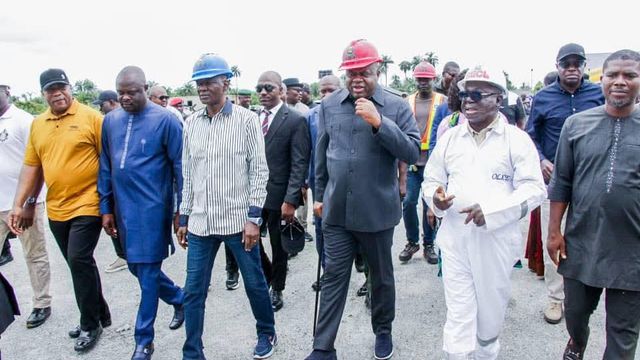 Gov Diri inspects major projects, reassures on timely delivery