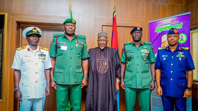 Defence Minister meets newly appointed service chiefs, reaffirms commitment to unified military strategy