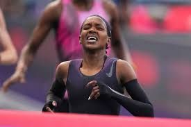 Kipyegon fails to become first woman to run sub-four-minute mile