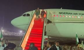 Tinubu returns to Nigeria from South Africa trips