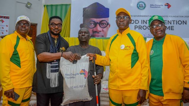 Ogun, Dangote Foundation distributes food items to people living with disabilities, others
