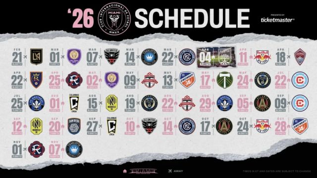 MLS unveils historic 2026 schedule