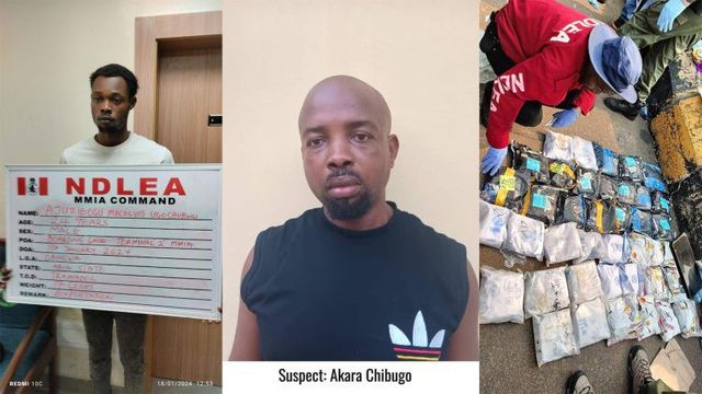 NDLEA intercepts cocaine, loud shipments, arrests multiple suspects in Lagos