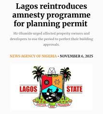 Lagos reintroduces planning permit amnesty to regularize unapproved buildings