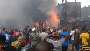 Again, fire razes four shops in Benin