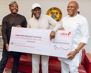 UBA foundation donates N500m to Lagos State Security Trust Fund