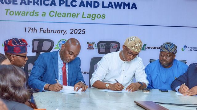 Lafarge Africa signs pact with Lagos Govt on solid waste management
