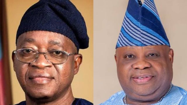 Adeleke, APC face-off: APC defends ex-Governor Oyetola, debunks money laundering allegation