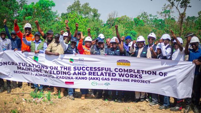 AKK pipeline: NNPC, Oilserv celebrate 31m man-hours, mainline welding completion