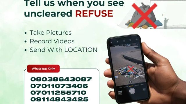FCTA releases hotlines for residents to report uncleared filth