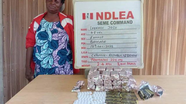 NDLEA nabs female cocaine suspect, seizes drugs valued at ₦5bn