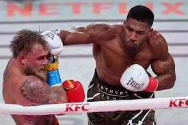 Anthony Joshua floors Jake Paul in sixth round of heavyweight bout