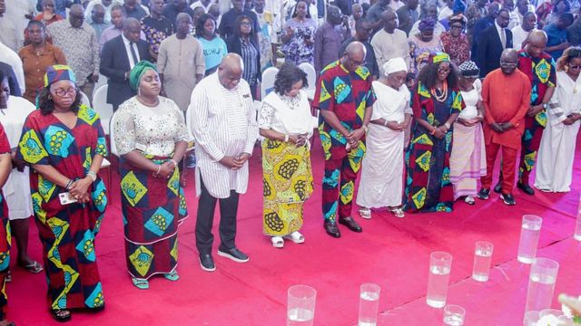 Gov. Diri, wives attend service of songs of late Uncle