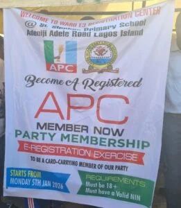 APC e-registration will strengthen party’s credibility says Sanwo-Olu