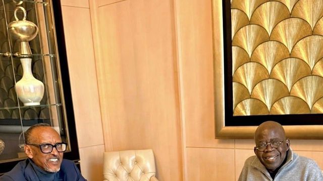 Presidency clarifies Tinubu–Kagame Paris photo, says image was enhanced, not AI-generated