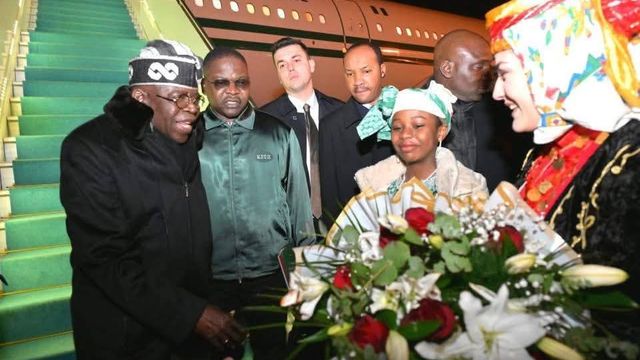 Tinubu arrives in Ankara for State visit, received by top cabinet members