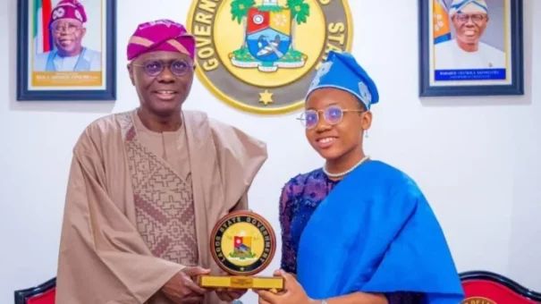 14yr old girl becomes Lagos one-day Governor, as Sanwo-Olu vacates seat