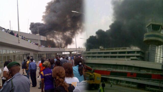 Updated: Fire outbreak at MMIA Terminal 1 — FAAN