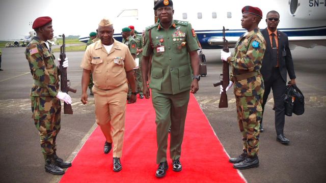 COAS arrives in Liberia for 69th Armed Forces Day