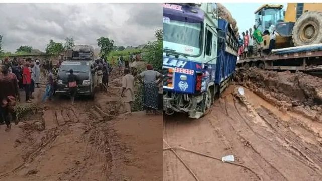 ₦38bn Nasarawa-Oweto-Otukpo road collapses three years after Buhari’s commissioning