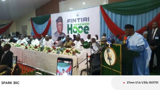 Fintiri pledges loyalty to APC, targets 85% votes in 2027