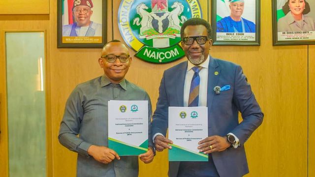 NAICOM, BPP ink MoU to institutionalize Insurance in public procurement