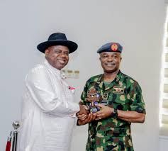 Bayelsa Governor welcomes New Air Chief, hails civil-military synergy