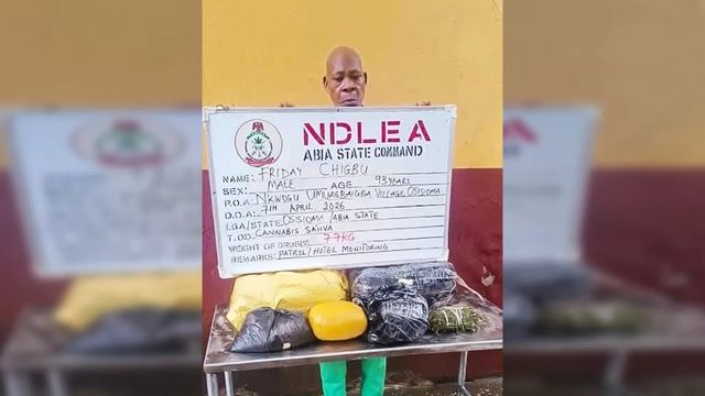 NDLEA arrests 93-yr-old grandpa over cocaine, skunk trafficking