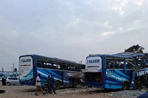 Three CNG-powered buses destroyed in Kaduna motor park explosion