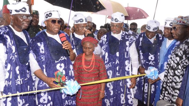 Tinubu commissions Opebi bridge, LAGIS building, other projects