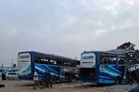 Three CNG-powered buses destroyed in Kaduna motor park explosion