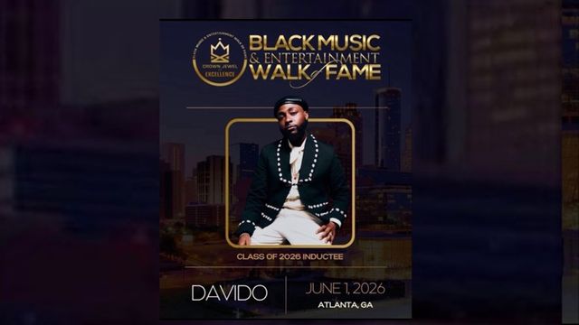 Davido for induction into Black Music Walk Of Fame