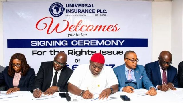 Universal Insurance unveils N3.2bn rights issue for shareholders