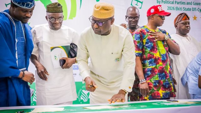 Ekiti 2026: Parties sign peace accord, as Police assure of tight security