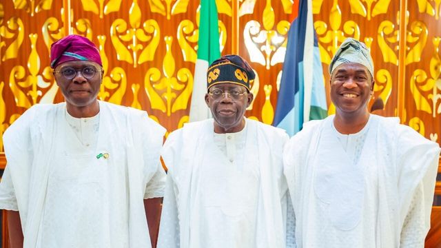 Sanwo-Olu, Hamzat visit Tinubu for eid-el-kabir celebration
