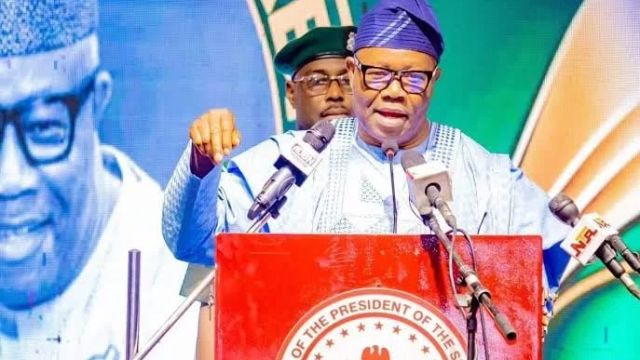 Akpabio swears in 4 new senators after by-elections