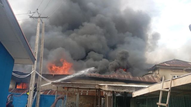 Fire razes plastic store in Osogbo
