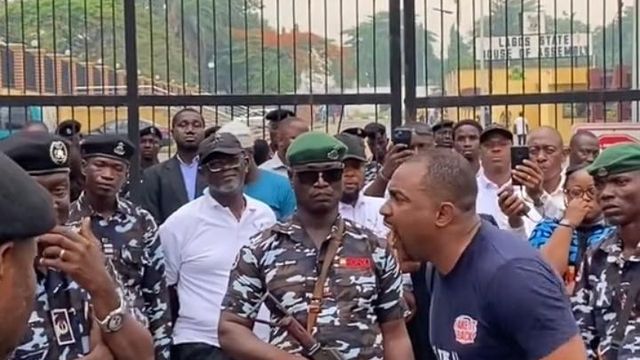 Oyo State School Abduction: Lagos protesters demand rescue of abducted students and teachers