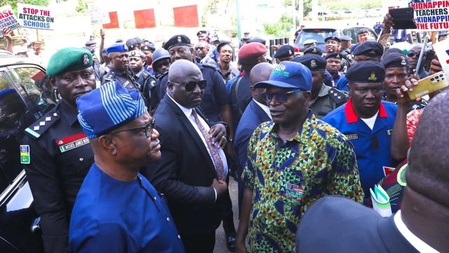 Wike assures protesting Teachers of rescue efforts, warns against politicising insecurity