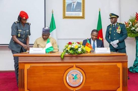 Nigeria, Cameroon sign historic pact to strengthen borders against terrorism, piracy