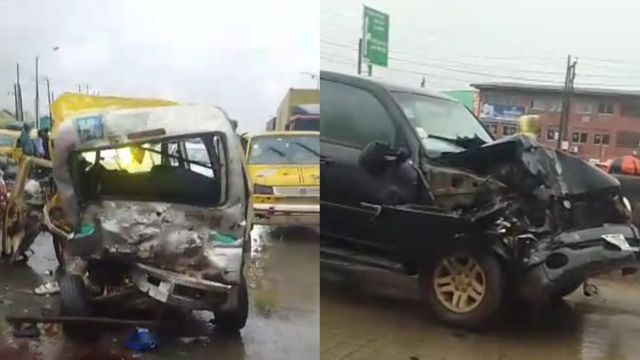 Commercial driver dies in multi vehicle crash at cele inward Oshodi