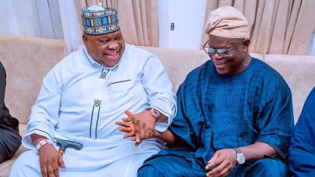 ​Adeleke, Kyari visit Basiru, mourn late mother