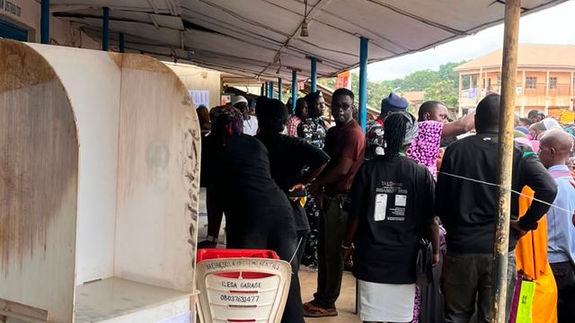 Osun voters protest single polling booth at Owode Village II