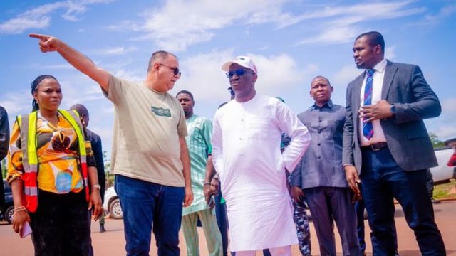 Edo: Okpebholo inspects Arue-Uromi-Agbor road projects