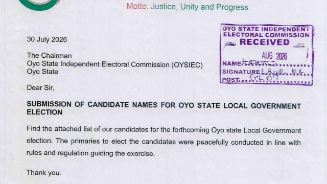 Oyo SIEC recognises Wike-backed PDP candidates for council polls