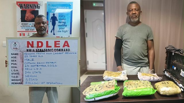 NDLEA arrests drug kingpin who has been evading arrest for two years