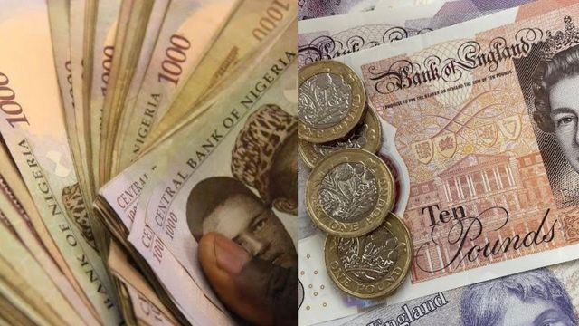 Naira strengthens against British Pound Sterling, hits N1,788/£
