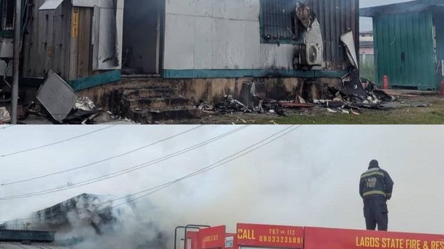 Fire guts Customs Western Marine Command office in Lagos