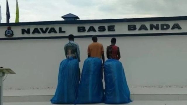 Navy arrests three suspected drug traffickers on River Niger
