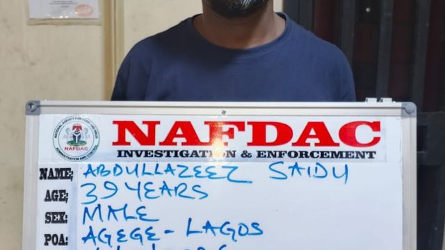 NAFDAC uncovers illegal herbal product manufacturing facility in Lagos